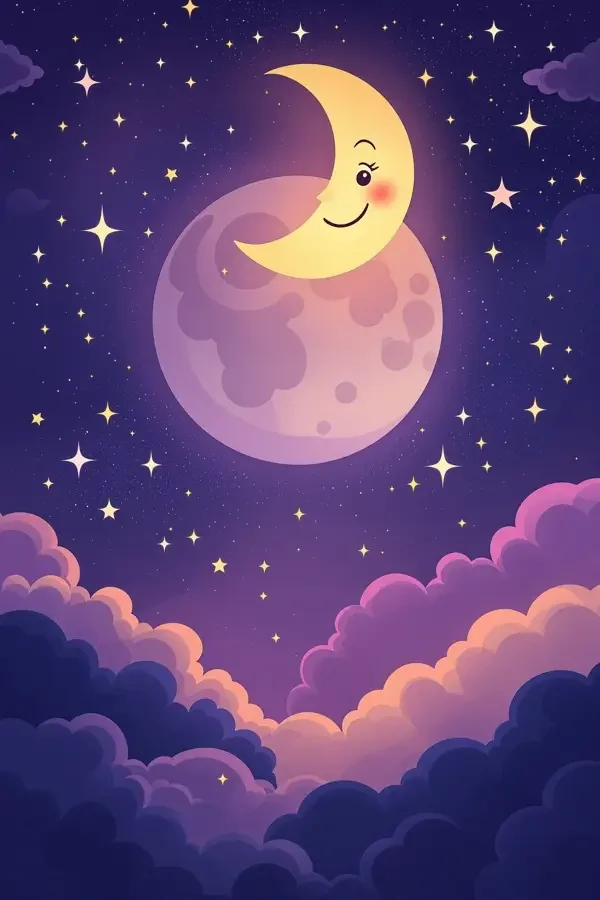 暮色里的月亮先生