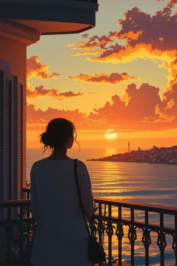 假期最后一天的黄昏