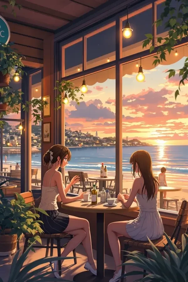 海岸咖啡店的日常