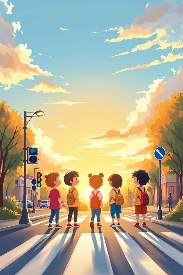 过马路要小心