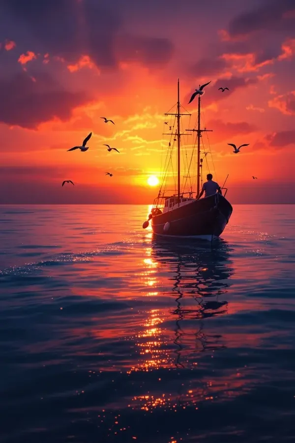 向海而生的黄昏